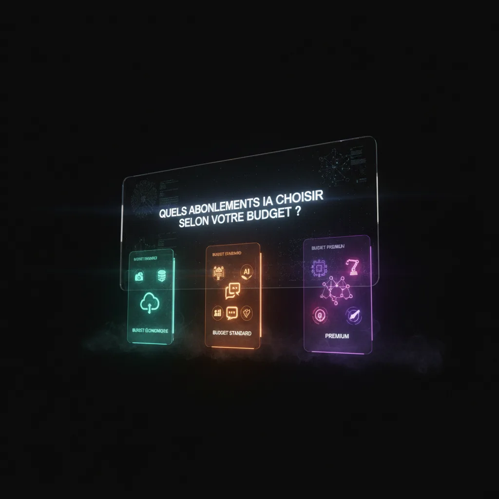Quels abonnements IA choisir selon votre budget ?