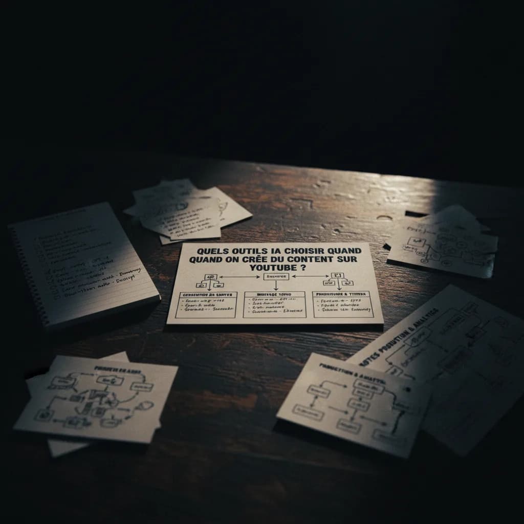 Quels outils IA choisir quand on crée du contenu sur YouTube ? workflow Quels outils IA choisir quand on crée du contenu sur YouTube ? workflow