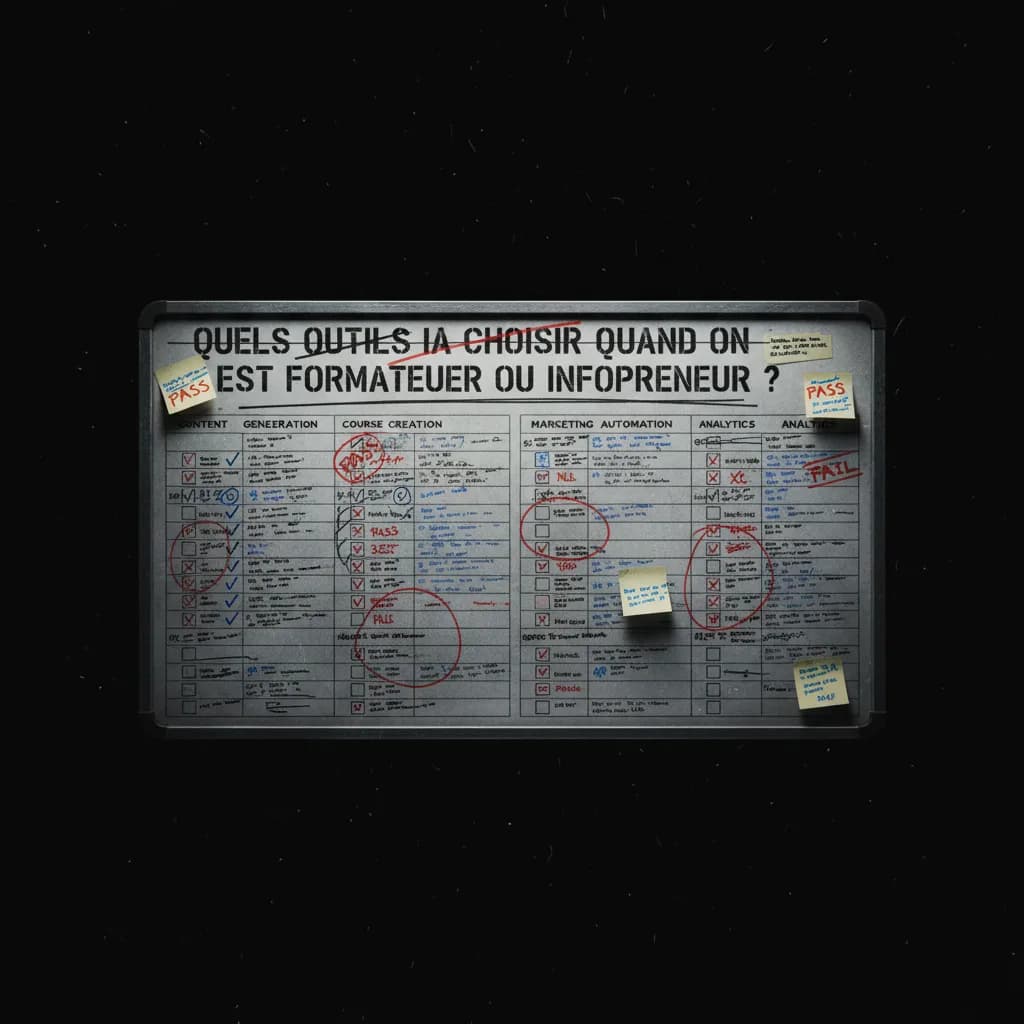 Quels outils IA choisir quand on est formateur ou infopreneur ? quality control Quels outils IA choisir quand on est formateur ou infopreneur ? quality control