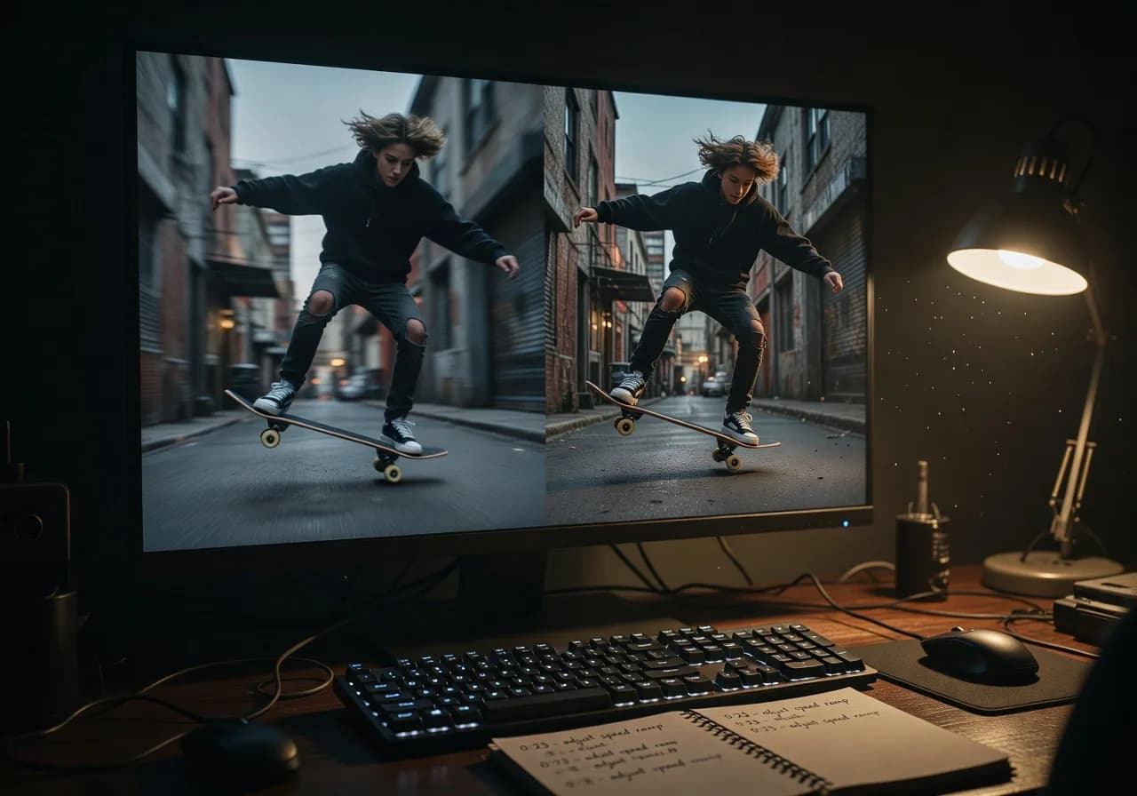 Image corps – Ralenti fluide avant / après Image corps – Ralenti fluide avant / après