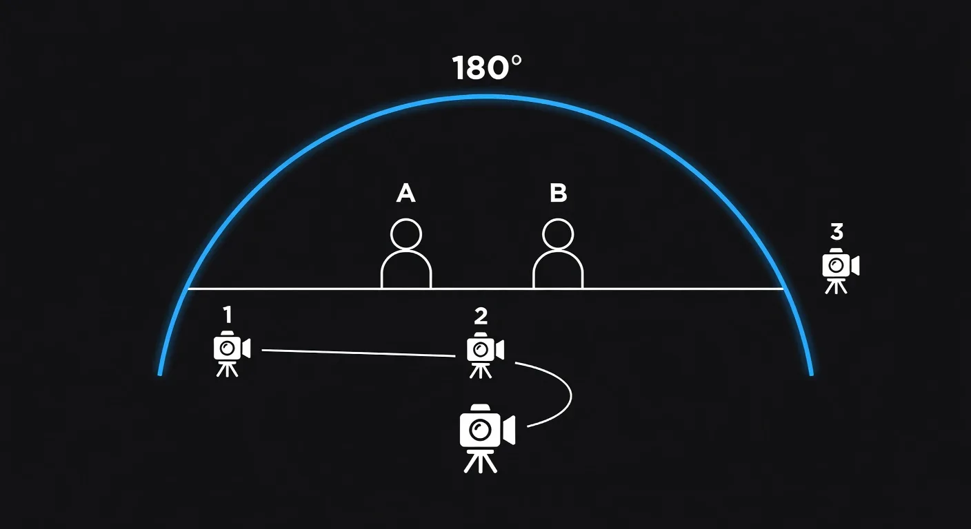 La règle des 180 degrés : pourquoi l'IA ne comprend pas la grammaire spatiale