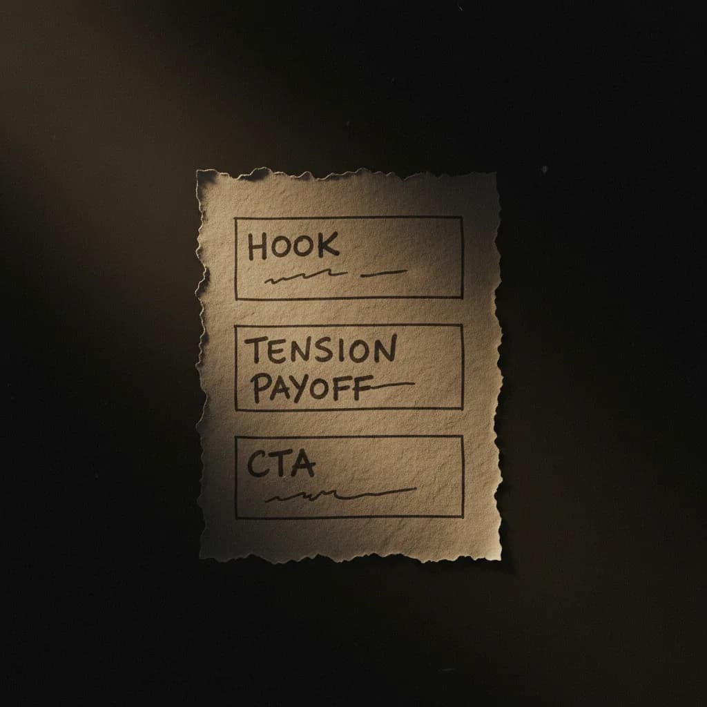 Structure du script TikTok en 4 blocs Structure du script TikTok en 4 blocs