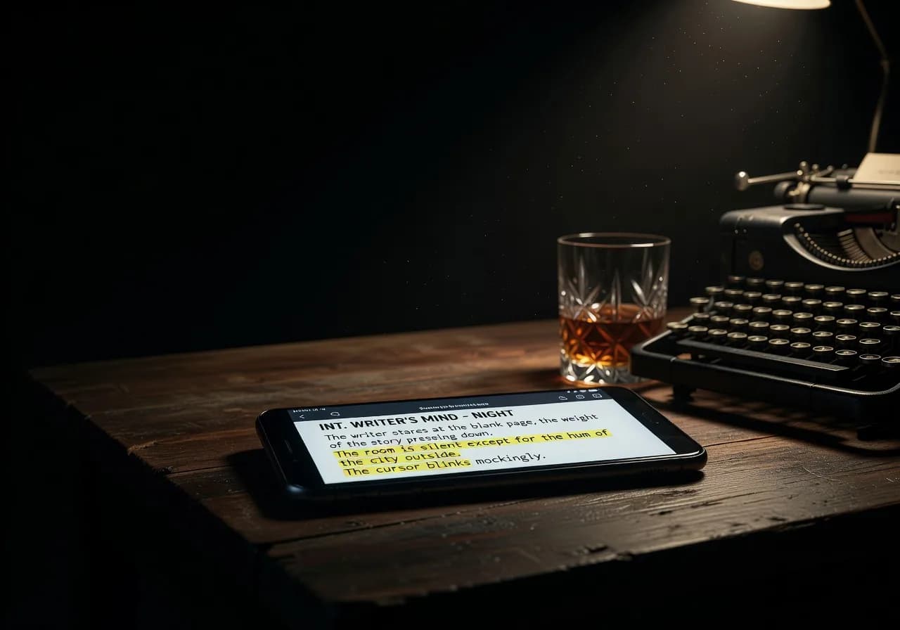 Exemple de script découpé en blocs à l'écran Exemple de script découpé en blocs à l'écran