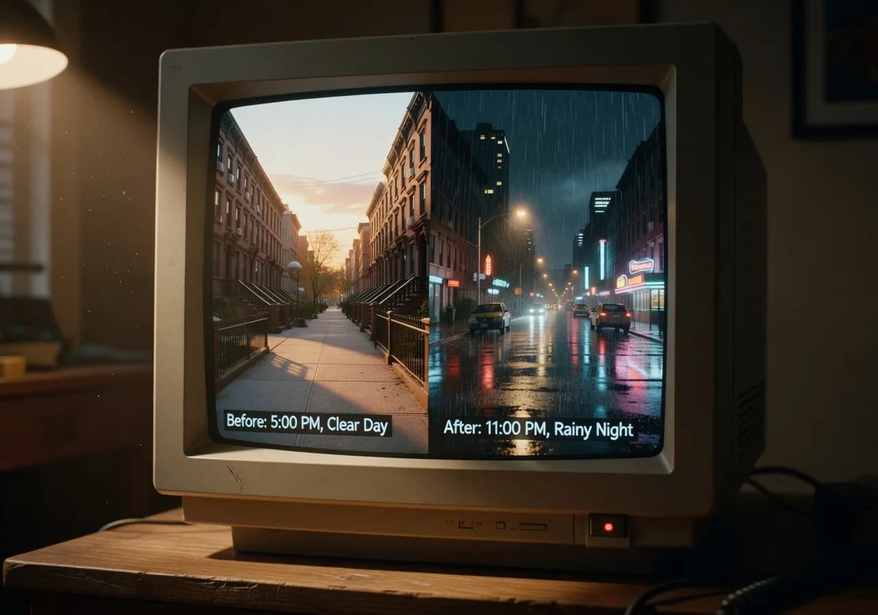 Image corps – Avant / après jour → nuit Image corps – Avant / après jour → nuit