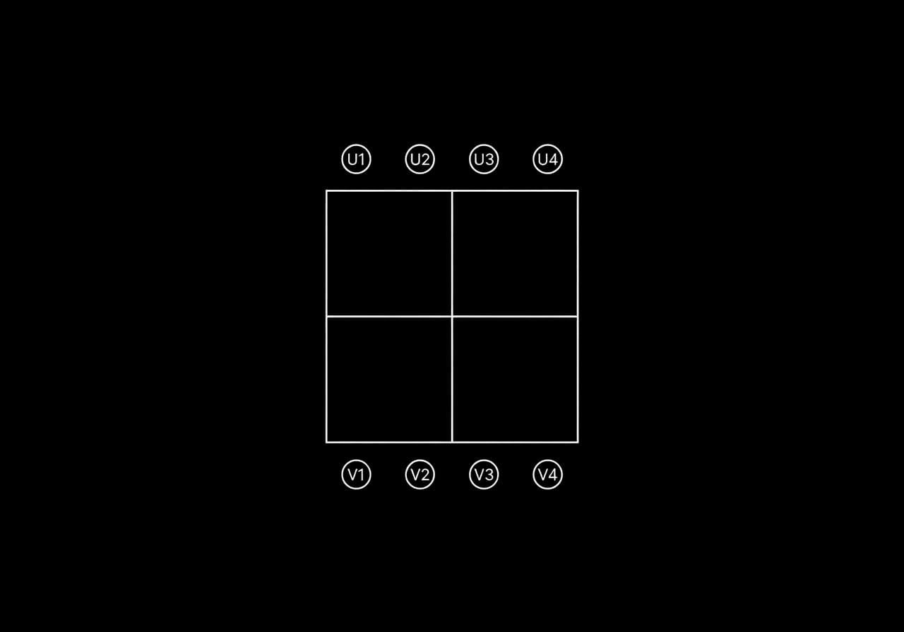 Image corps – Choix entre U et V sous une grille Midjourney Image corps – Choix entre U et V sous une grille Midjourney