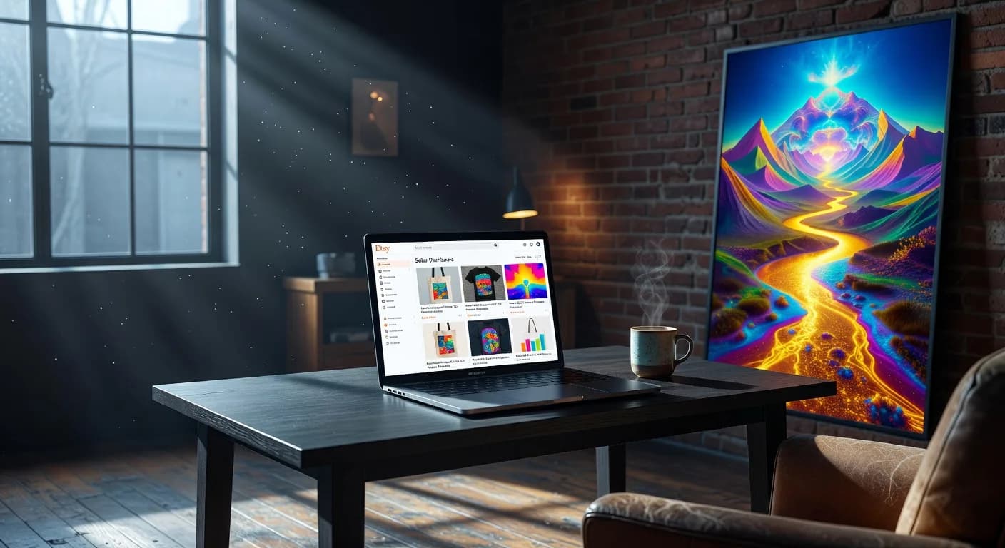 Vendre des designs générés par IA sur Etsy (Print-on-Demand)