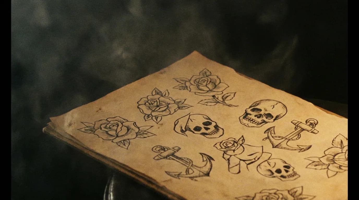 Illustration – Référence visuelle pour le tatoueur Illustration – Référence visuelle pour le tatoueur